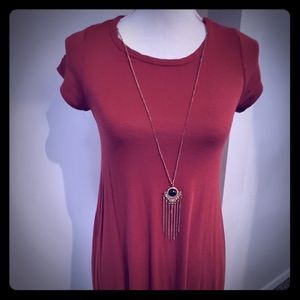 Dress with necklace